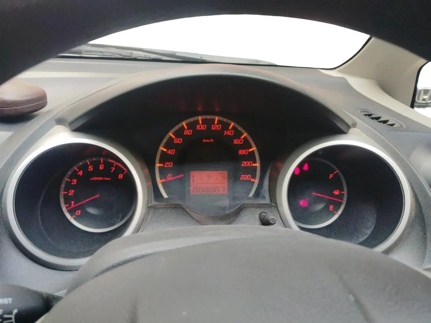 2011 Honda Jazz 1.2L I-VTEC X, Petrol, Manual, 88,867 km, interior