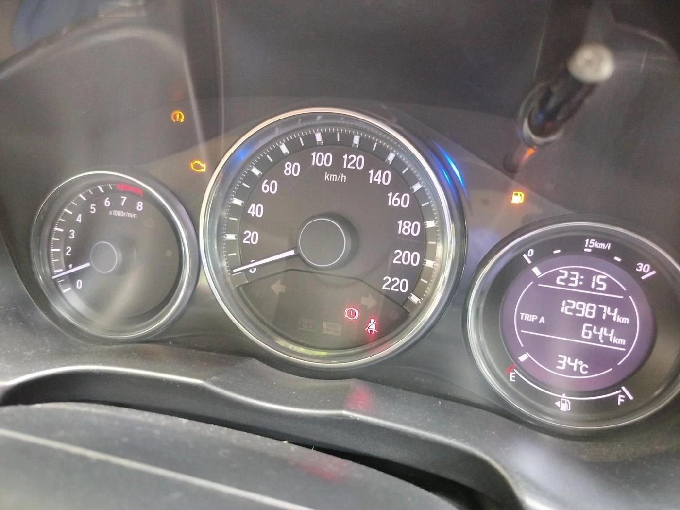 2018 Honda City 1.5L I-VTEC V MT, CNG, Manual, 1,29,874 km, interior