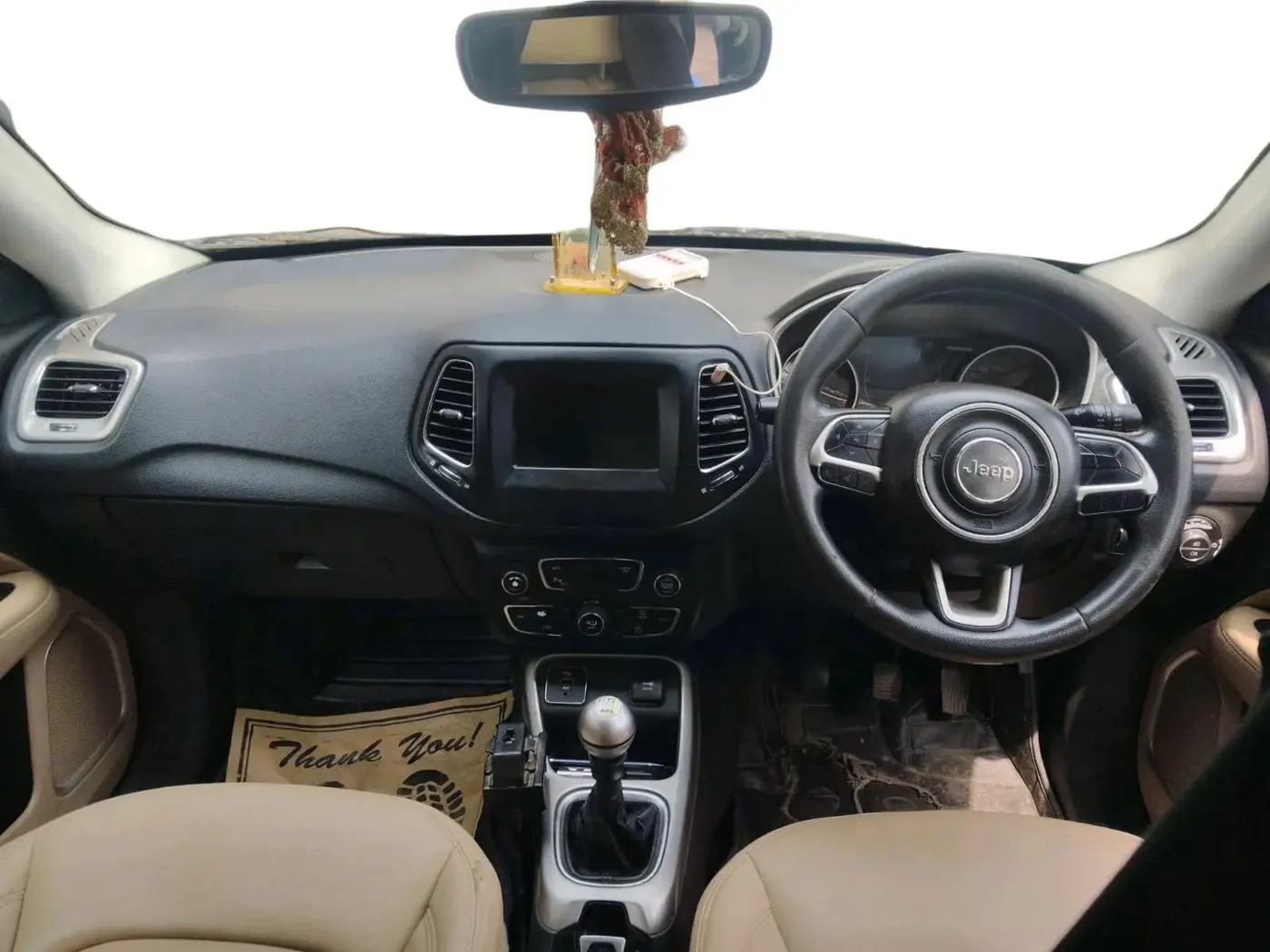 2017 Jeep Compass LONGITUDE (O) 2.0 DIESEL, Diesel, Manual, 1,18,588 km, interior