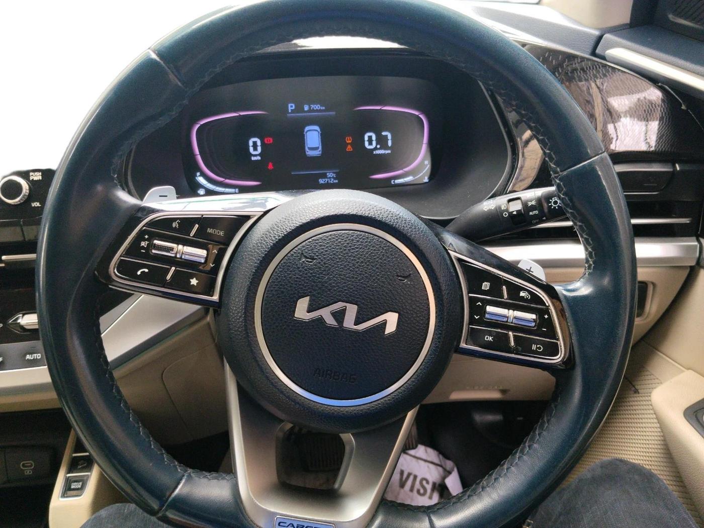 2022 KIA CARENS LUXURY PLUS 1.5 DIESEL AT 7 STR, Diesel, Automatic, 92,712 km, interior
