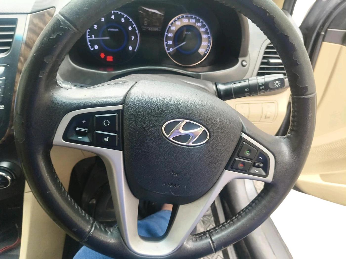 2013 Hyundai Verna FLUIDIC 1.6 VTVT SX OPT AT, Petrol, Automatic, 46,889 km, interior