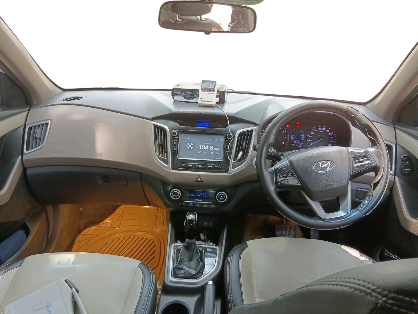 2016 Hyundai Creta SX PLUS AT 1.6 PETROL, Petrol, Automatic, 74,462 km, interior