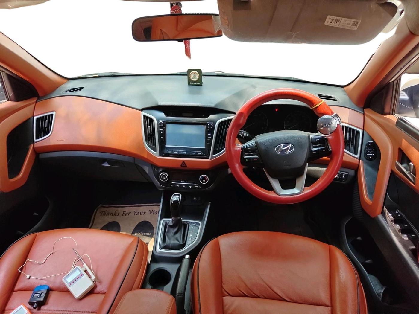 2017 Hyundai Creta SX PLUS AT 1.6 PETROL, Petrol, Automatic, 98,595 km, interior