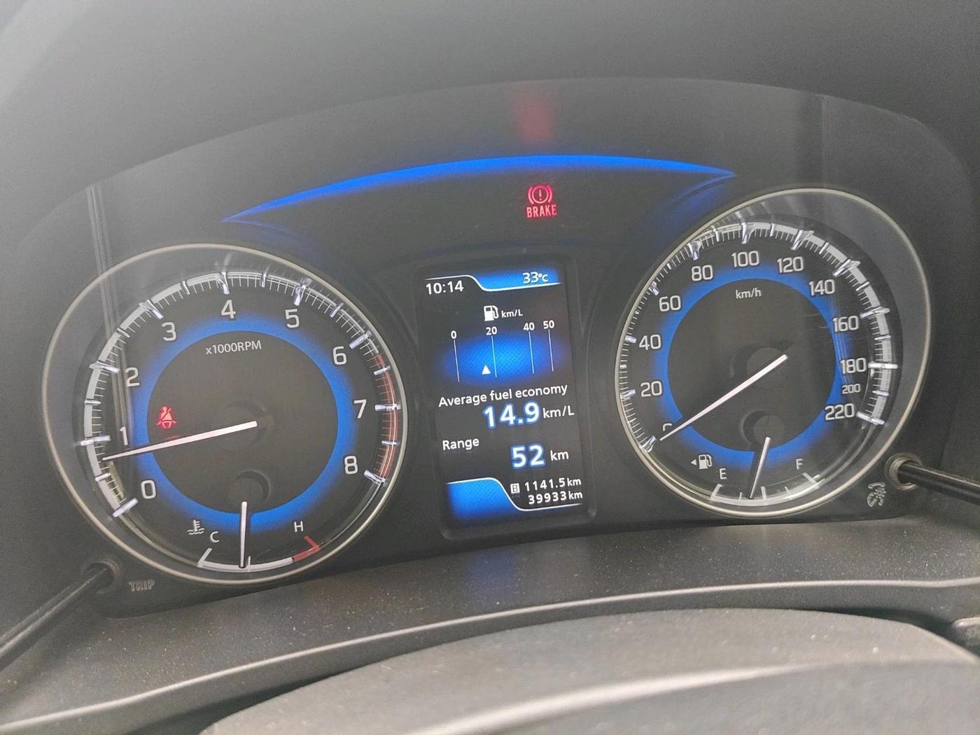 2021 Toyota Glanza V, Petrol, Manual, 39,933 km, interior