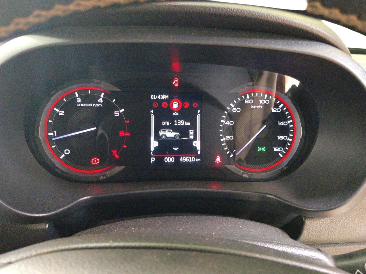 2021 Mahindra Thar LX PETROL HT 4WD AT, Petrol, Automatic, 49,610 km, interior