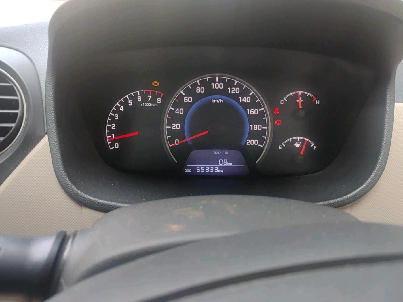 2017 Hyundai Grand i10 SPORTZ 1.2 KAPPA VTVT, CNG, Manual, 55,333 km, interior