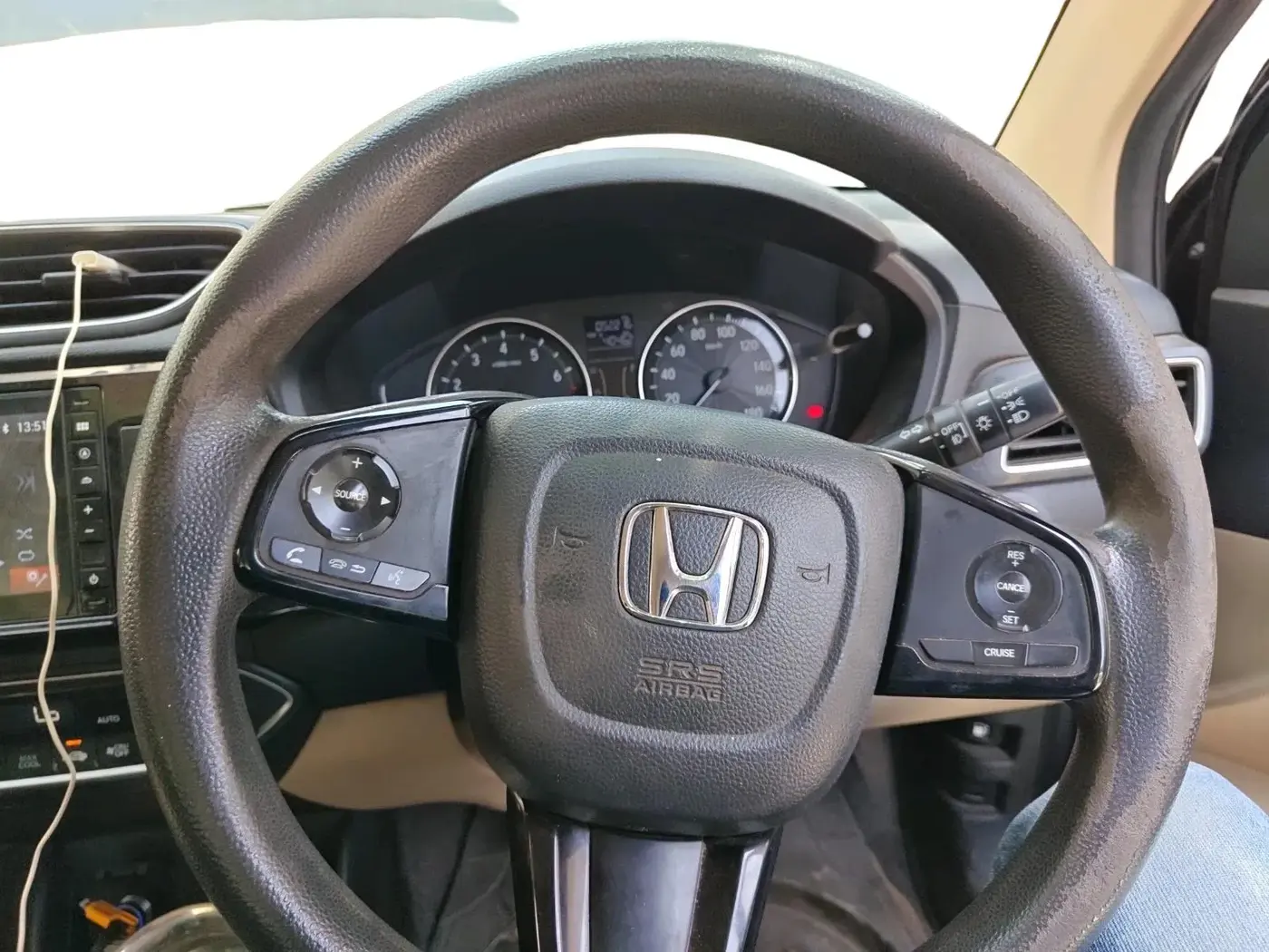 2019 Honda Amaze 1.2L I-VTEC VX, CNG, Manual, 52,216 km, interior