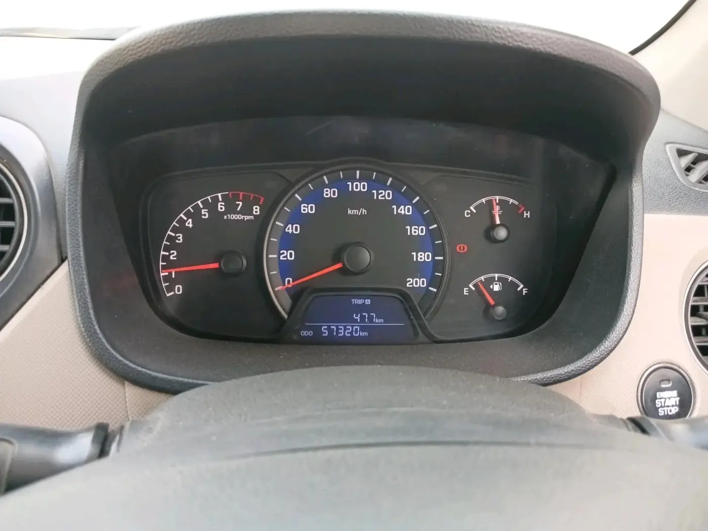 2019 Hyundai Xcent SX 1.2 (O), CNG, Manual, 57,320 km, interior