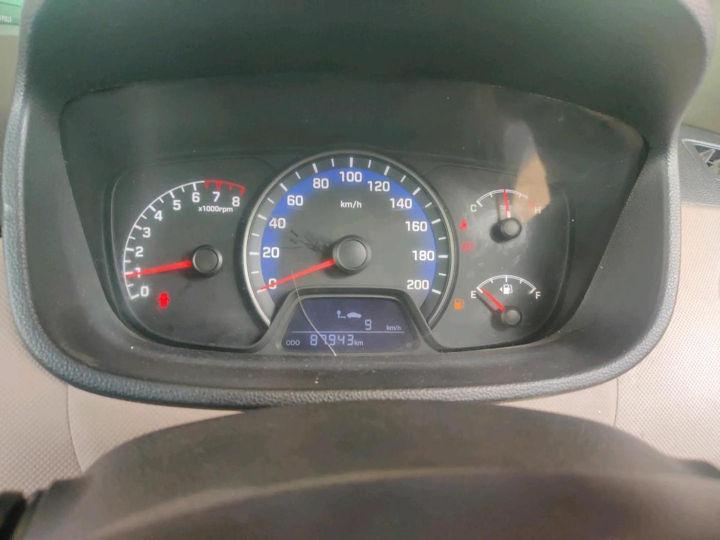 2014 Hyundai Xcent S 1.2, CNG, Manual, 87,943 km, interior