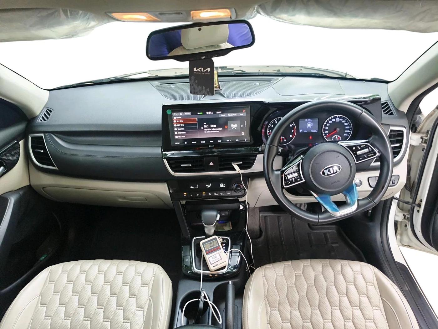 2020 KIA SELTOS HTX IVT 1.5 PETROL, Petrol, Automatic, 70,995 km, interior