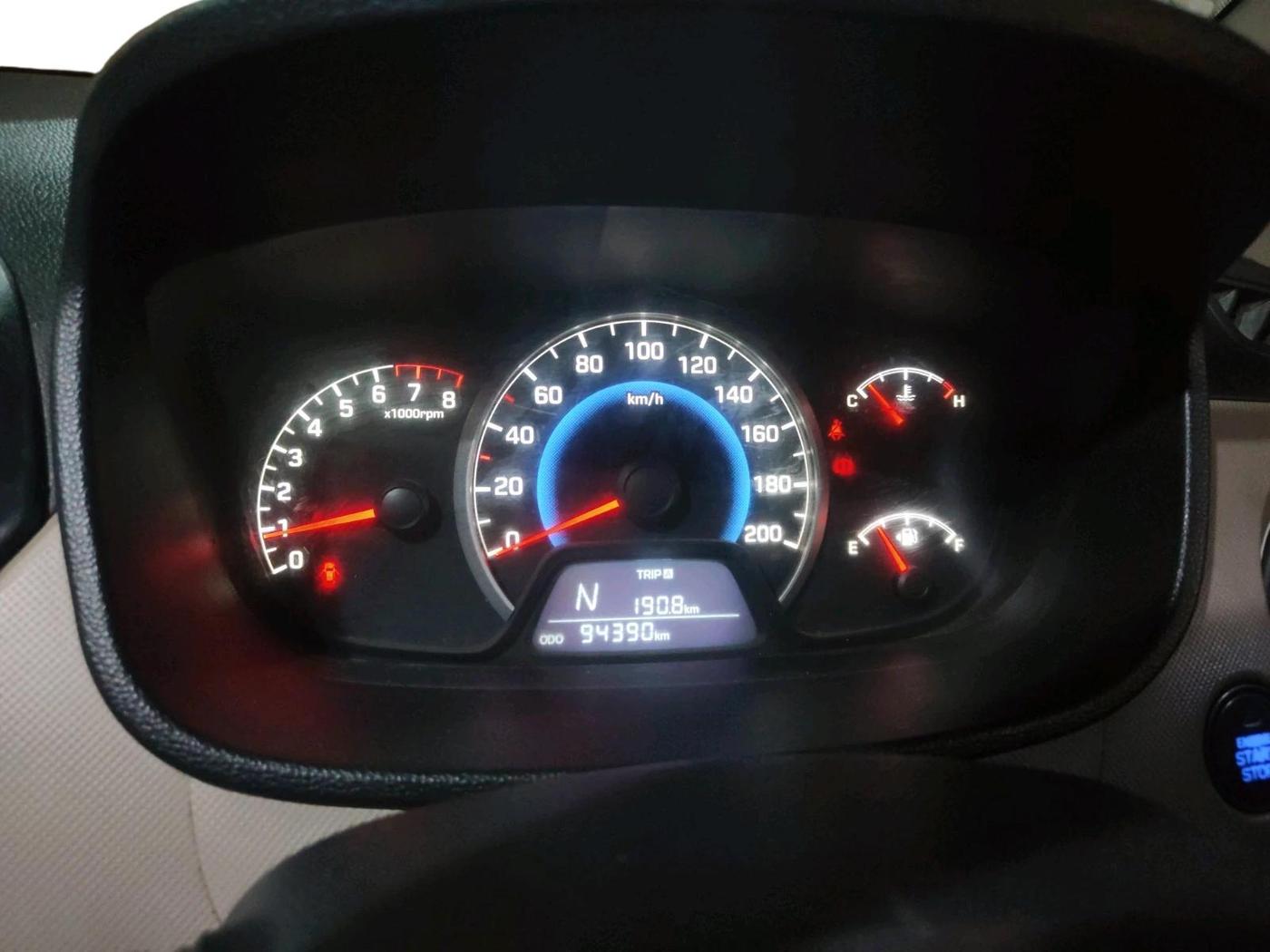 2014 Hyundai Grand i10 ASTA AT 1.2 KAPPA VTVT, CNG, Automatic, 96,300 km, interior