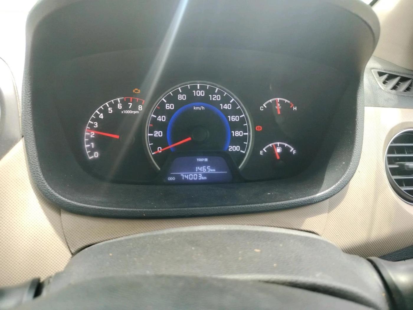 2018 Hyundai Grand i10 SPORTZ 1.2 KAPPA VTVT, CNG, Manual, 74,003 km, interior