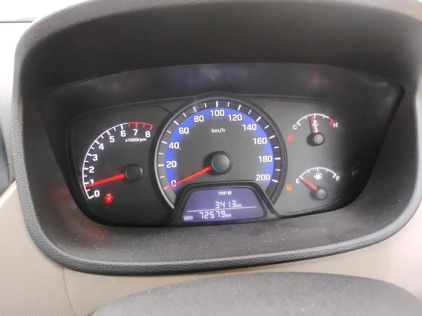 2019 Hyundai XCENT PRIME T  VTVT PLUS  CNG, CNG, Manual, 72,579 km, interior