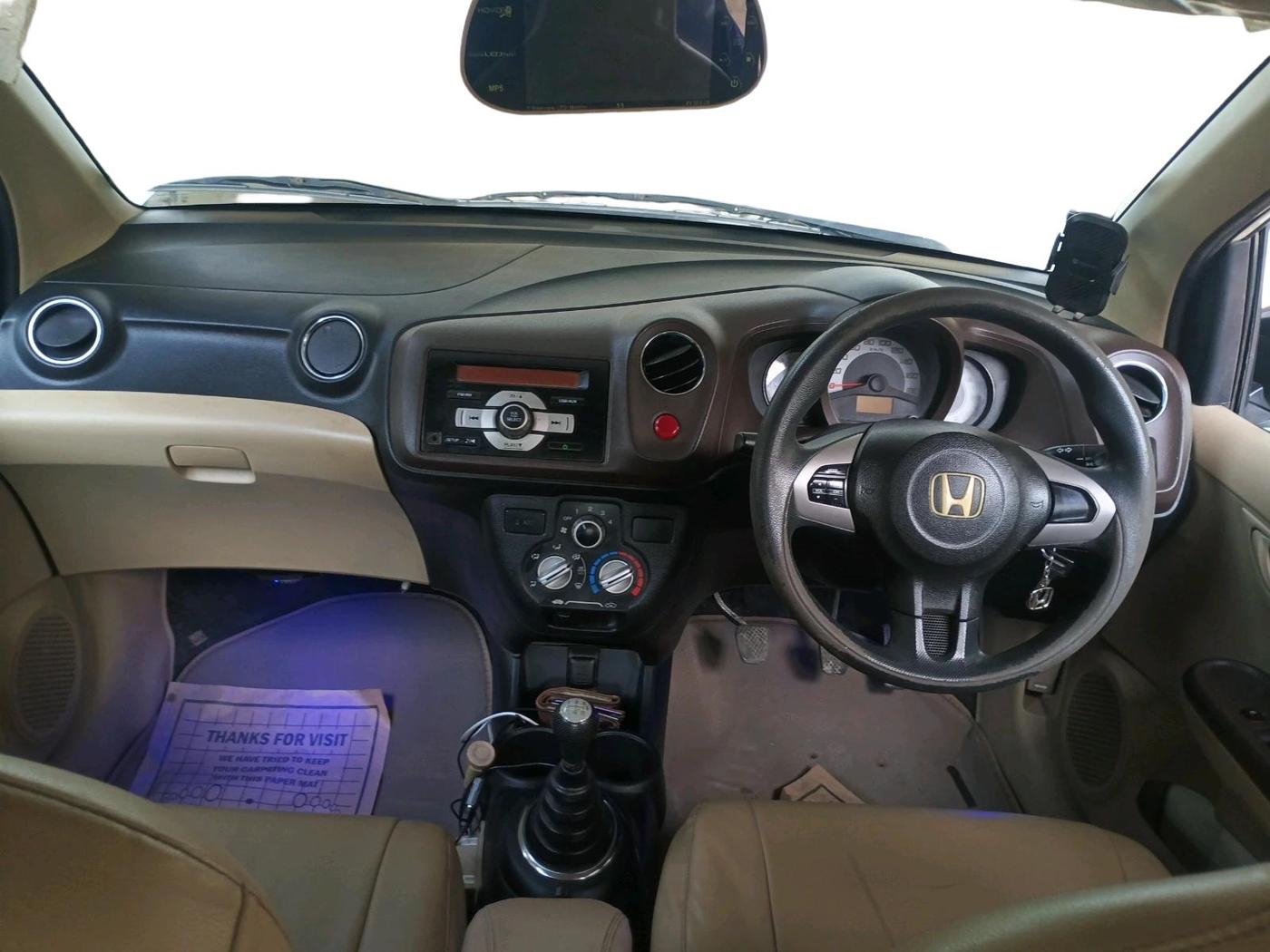 2012 Honda Brio S MT, Petrol, Manual, 69,689 km, interior