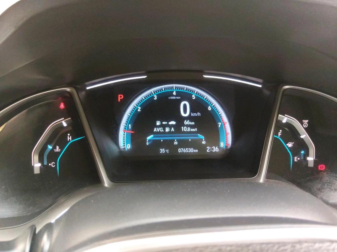 2019 Honda Civic 1.8L I-VTEC VX CVT, Petrol, Automatic, 76,530 km, interior