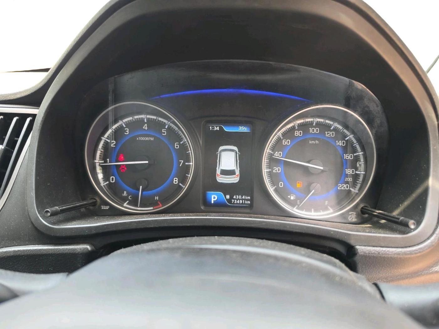 2020 Toyota Glanza G CVT, Petrol, Automatic, 73,491 km, interior