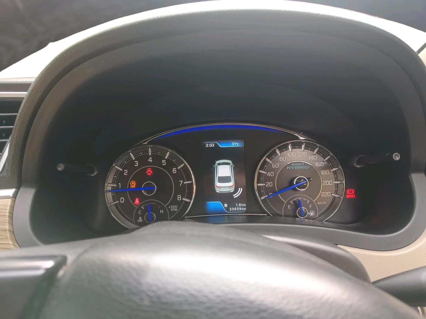 2022 Maruti Ciaz ALPHA 1.5 SHVS PETROL, Petrol, Manual, 33,659 km, interior