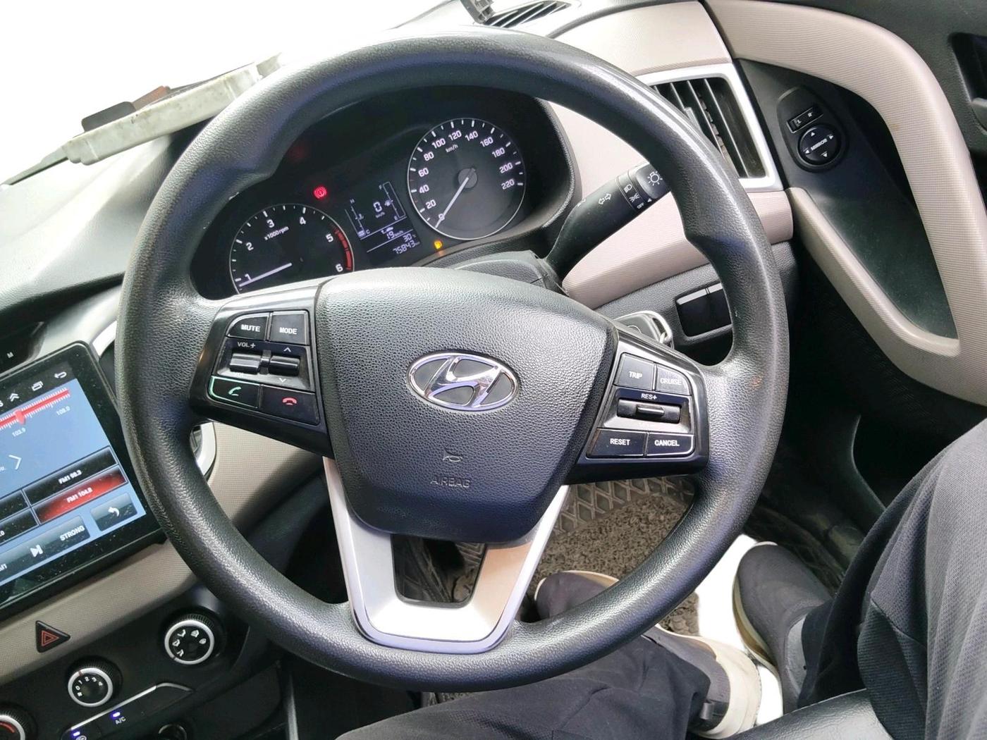 2019 Hyundai Creta E PLUS 1.4 DIESEL, Diesel, Manual, 75,843 km, interior