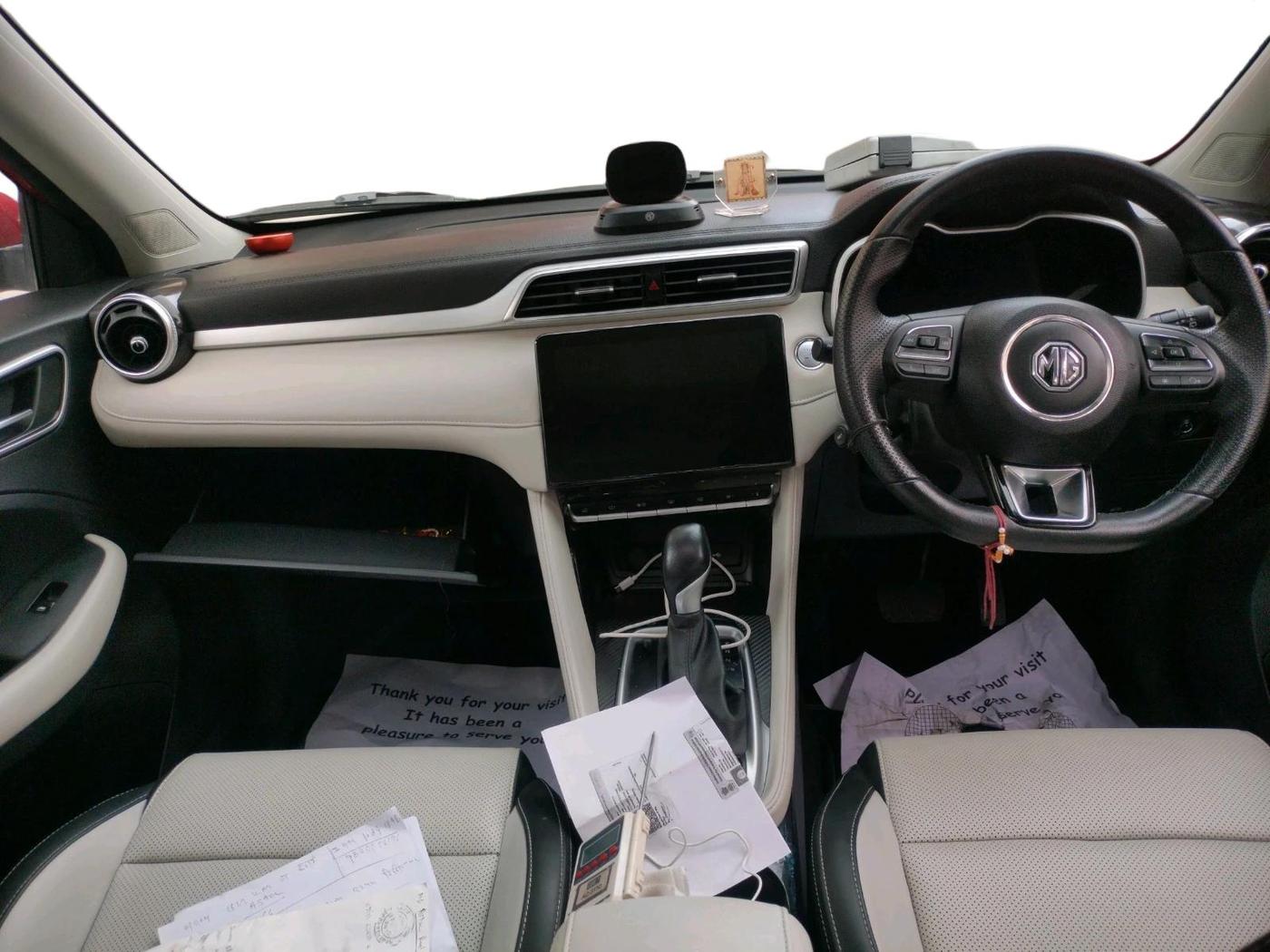 2022 MG ASTOR SHARP 1.5 CVT, Petrol, Automatic, 14,211 km, interior