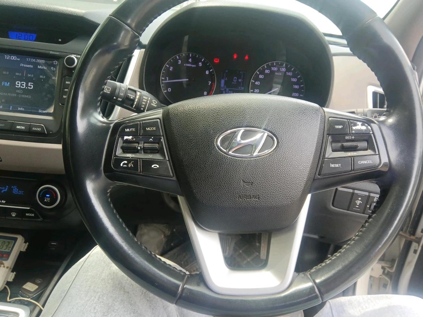 2018 Hyundai Creta SX AT 1.6 PETROL, Petrol, Automatic, 65,853 km, interior