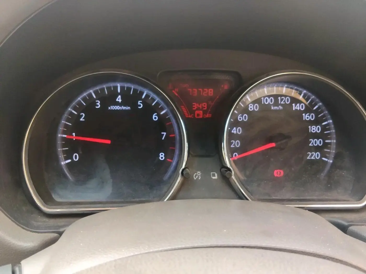 2012 Nissan Sunny XV PETROL, CNG, Manual, 73,728 km, interior