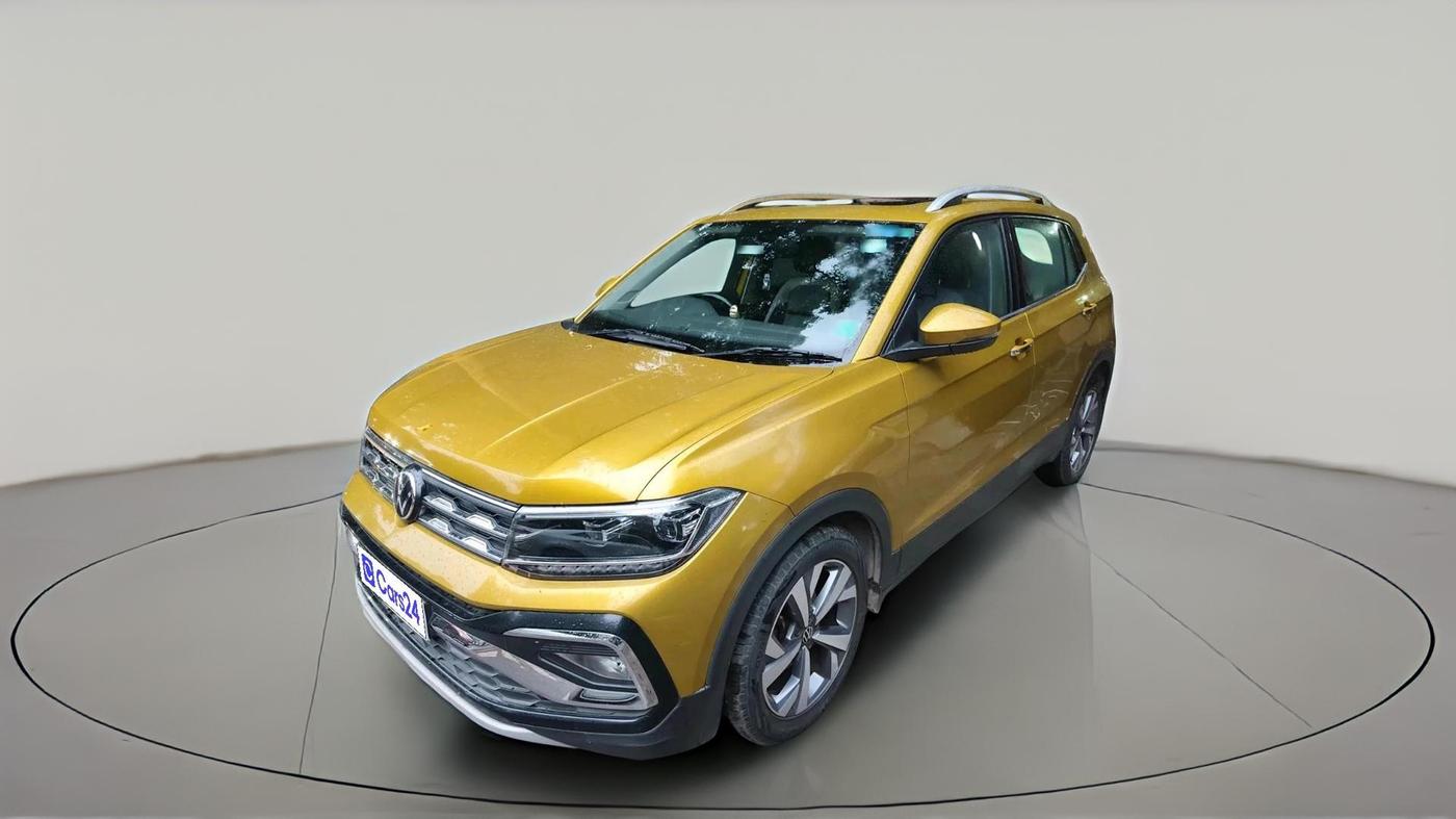 2021 Volkswagen TAIGUN TOPLINE 1.0 TSI AT, Petrol, Automatic, 25,282 km, exterior