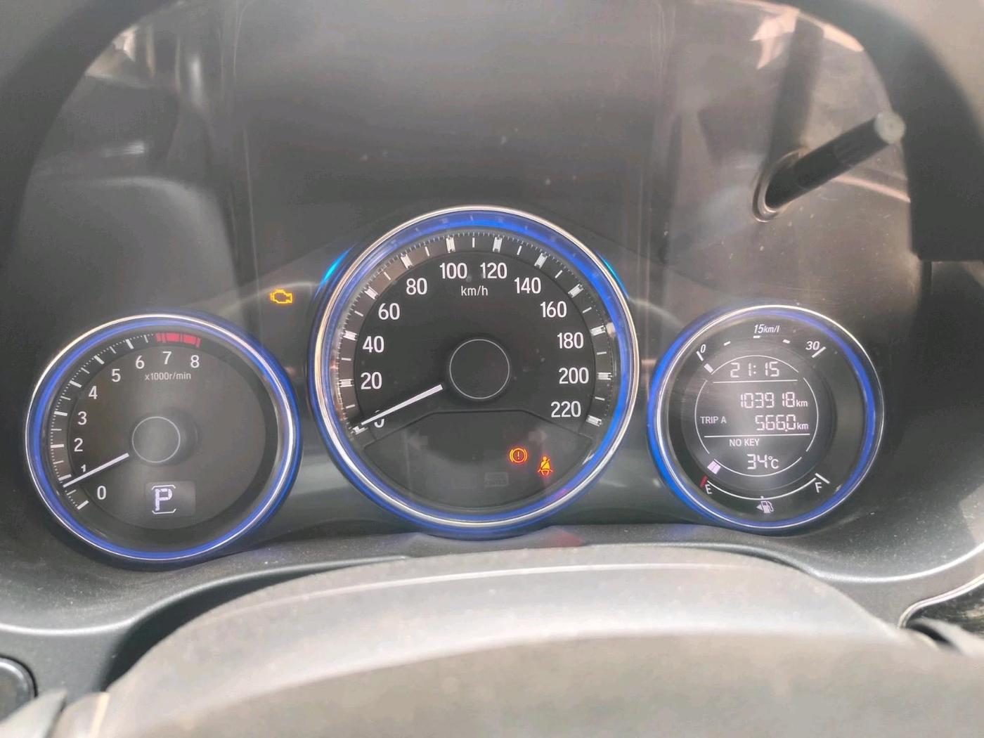 2016 Honda City 1.5L I-VTEC VX, CNG, Manual, 1,03,918 km, interior