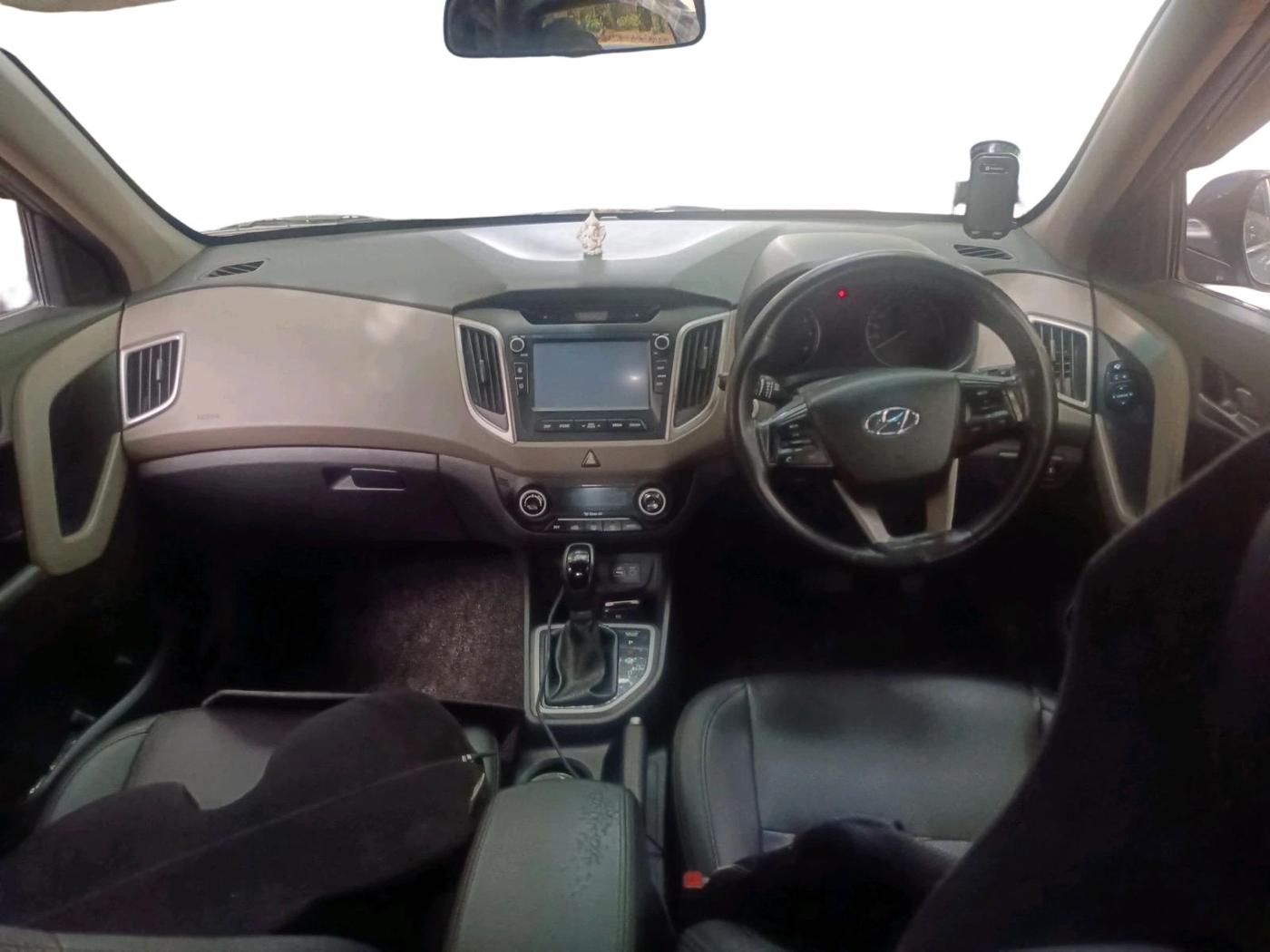 2017 Hyundai Creta SX PLUS AT 1.6 PETROL, Petrol, Automatic, 1,28,207 km, interior