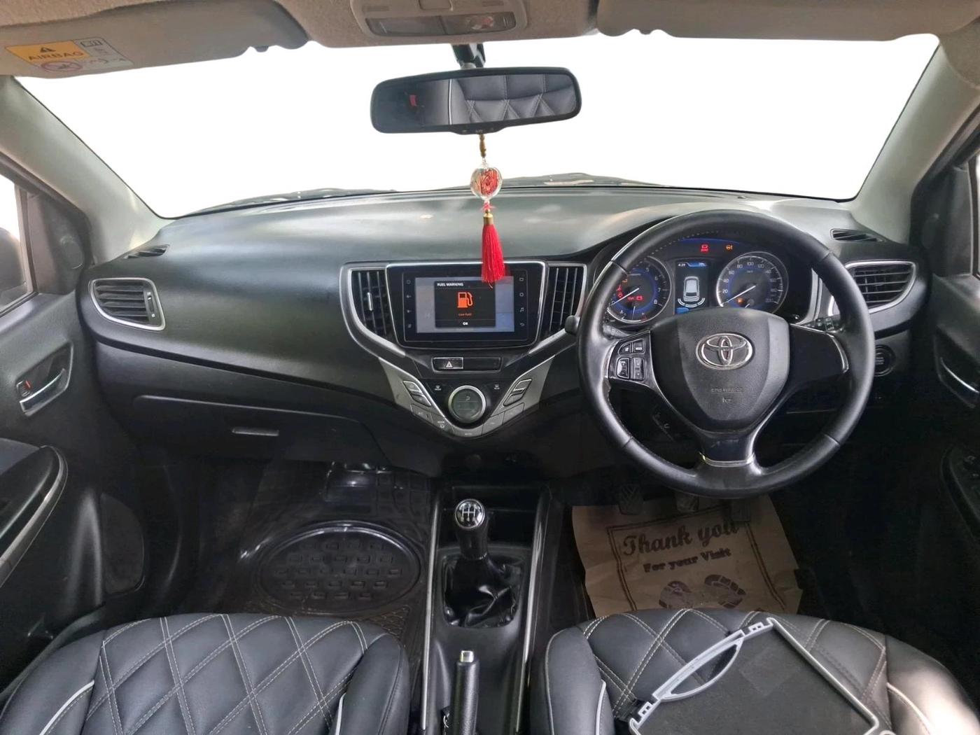 2019 Toyota Glanza V, Petrol, Manual, 75,763 km, interior