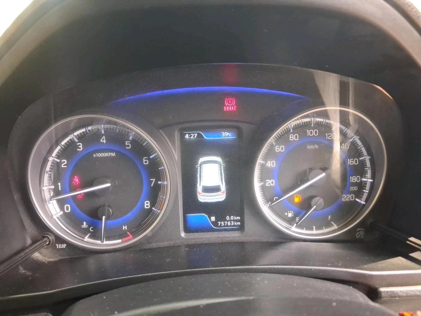 2019 Toyota Glanza V, Petrol, Manual, 75,763 km, interior