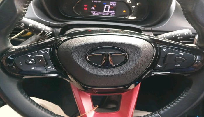 2023 Tata NEXON XZA PLUS LUX SUNROOF RED DARK PETROL, Petrol, Automatic, 33,365 km, interior
