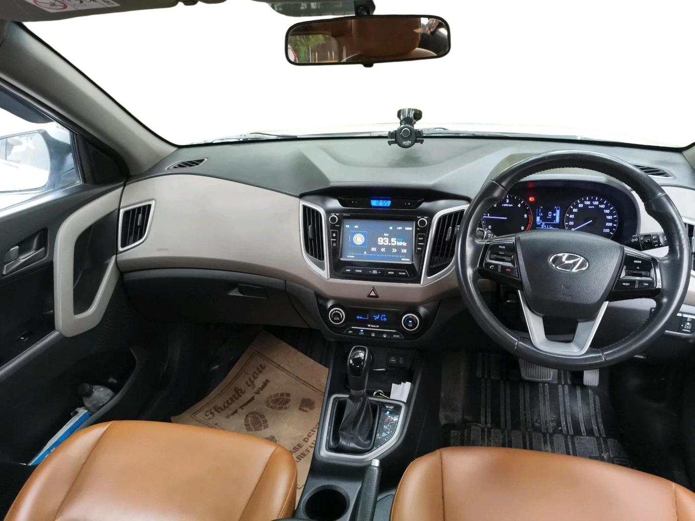 2017 Hyundai Creta SX PLUS AT 1.6 DIESEL, Diesel, Automatic, 97,818 km, interior