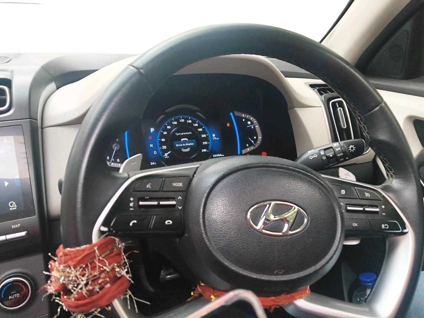2021 Hyundai Creta SX (O) IVT 1.5 PETROL, Petrol, Automatic, 55,984 km, interior