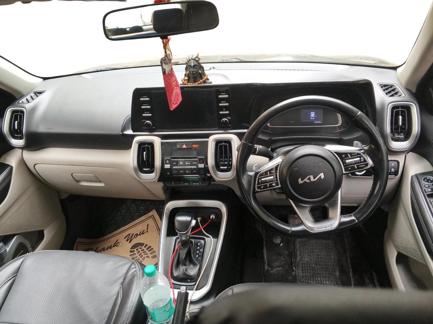 2021 KIA SONET HTX 1.5 AT, Diesel, Automatic, 1,25,034 km, interior