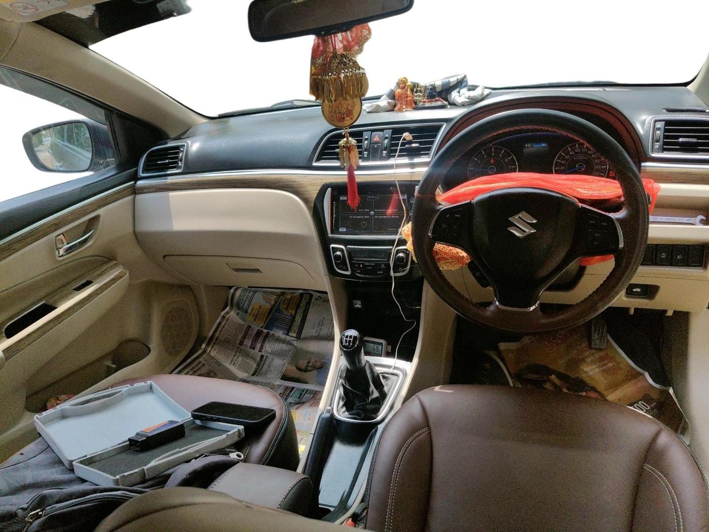 2018 Maruti Ciaz ALPHA 1.5 SHVS PETROL, Petrol, Manual, 77,258 km, interior