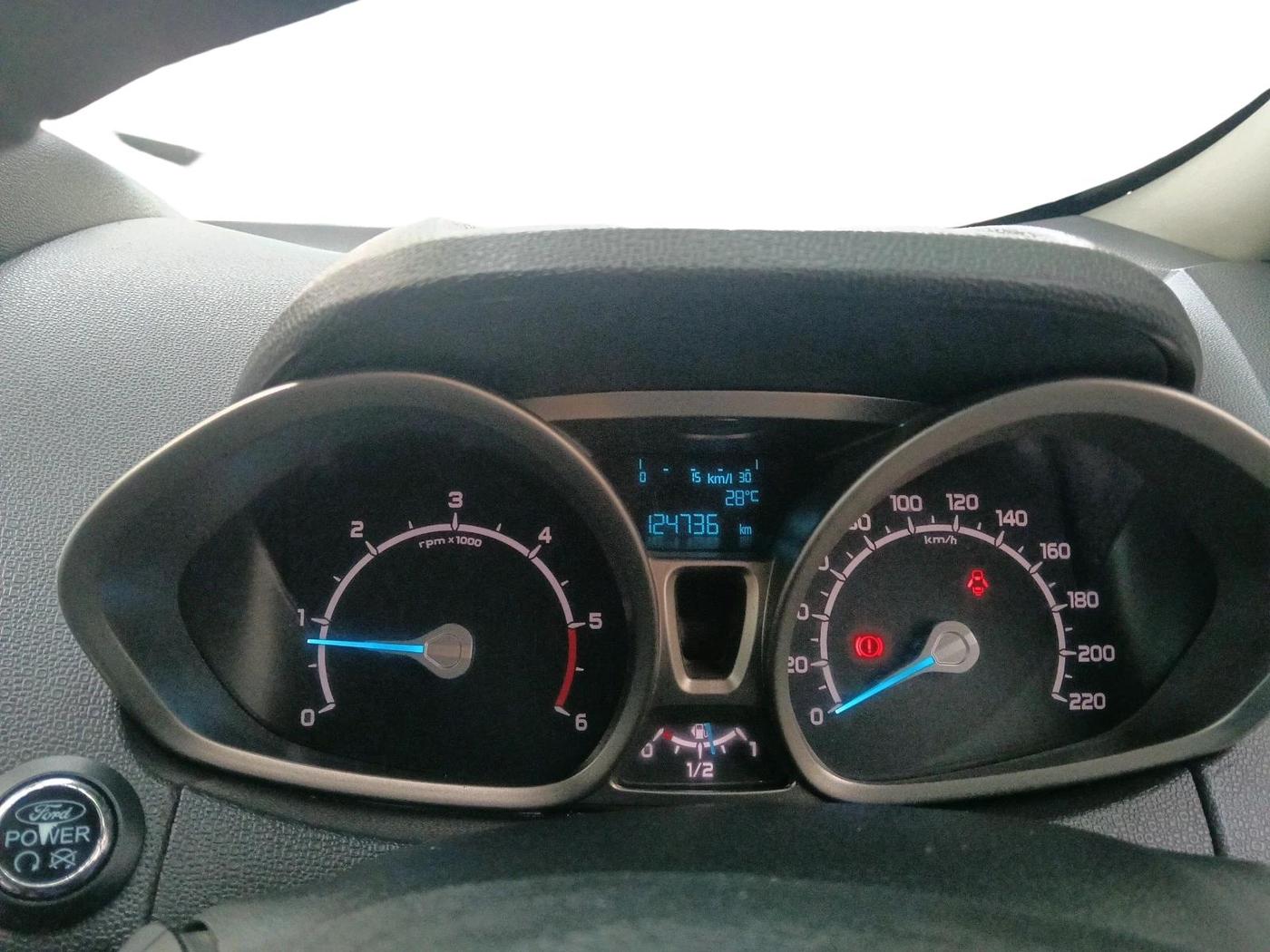 2017 Ford Ecosport TITANIUM 1.5L DIESEL, Diesel, Manual, 1,24,736 km, interior