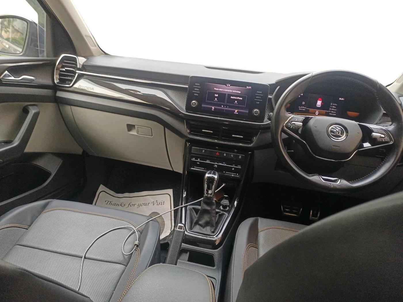 2022 Skoda KUSHAQ STYLE 1.5L TSI DSG, Petrol, Automatic, 60,385 km, interior