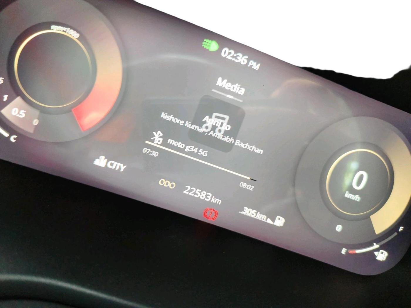 2024 Tata Curvv Accomplished S 1.2 Petrol 6MT, Petrol, Manual, 22,583 km, interior