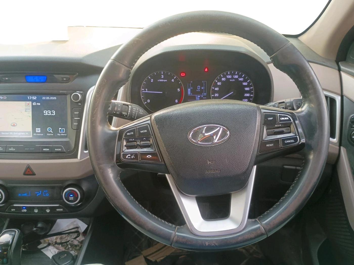 2019 Hyundai Creta SX AT 1.6 DIESEL, Diesel, Automatic, 1,09,988 km, interior