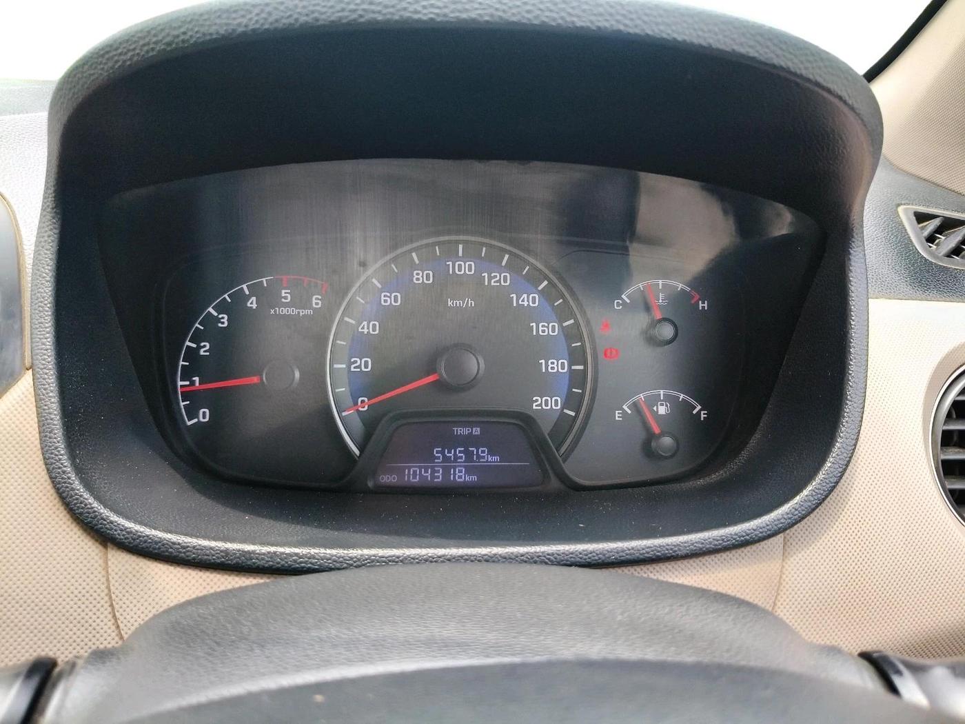 2017 Hyundai Xcent E+ 1.2 CRDI, Diesel, Manual, 1,04,318 km, interior