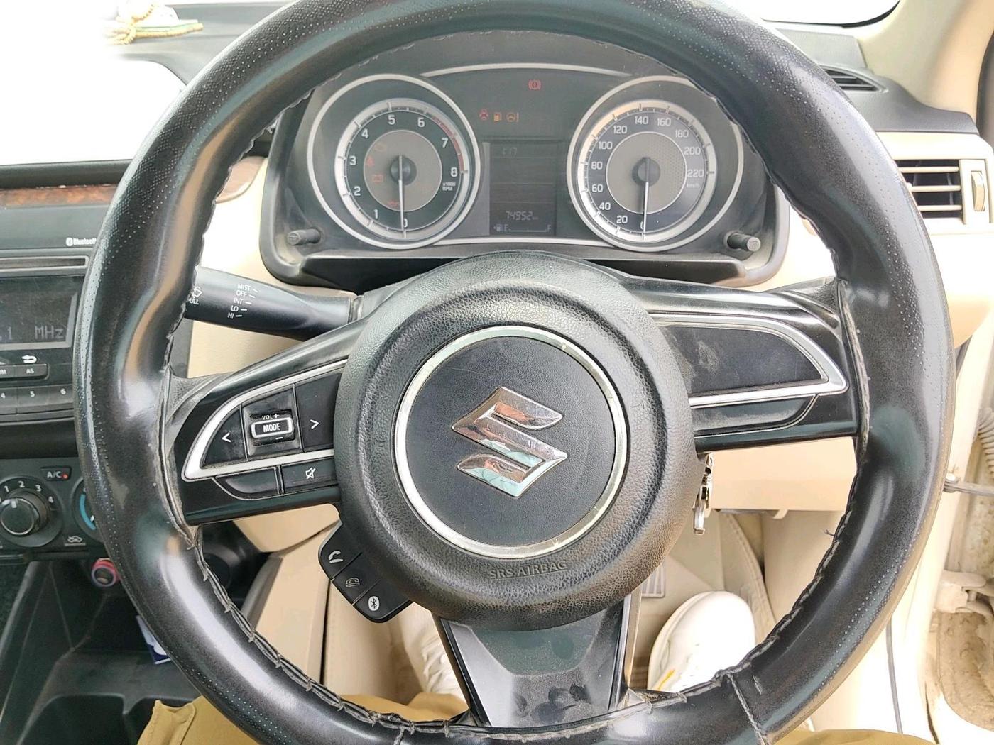 2019 Maruti Dzire VXI, Petrol, Manual, 74,952 km, interior