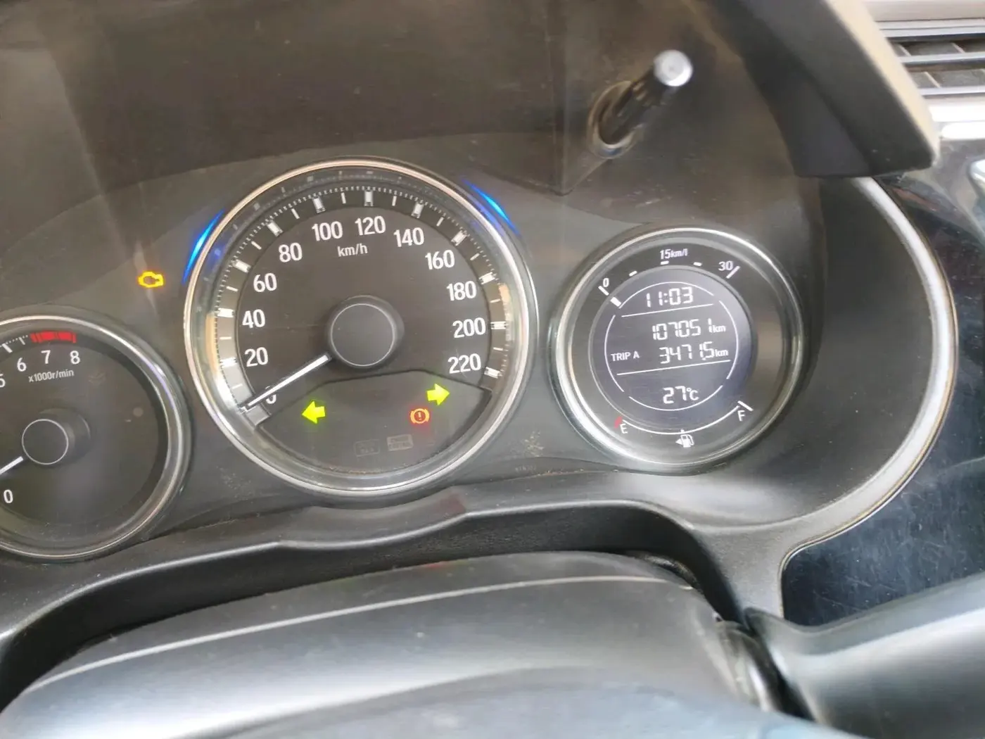 2017 Honda City 1.5L I-VTEC SV, CNG, Manual, 1,07,051 km, interior