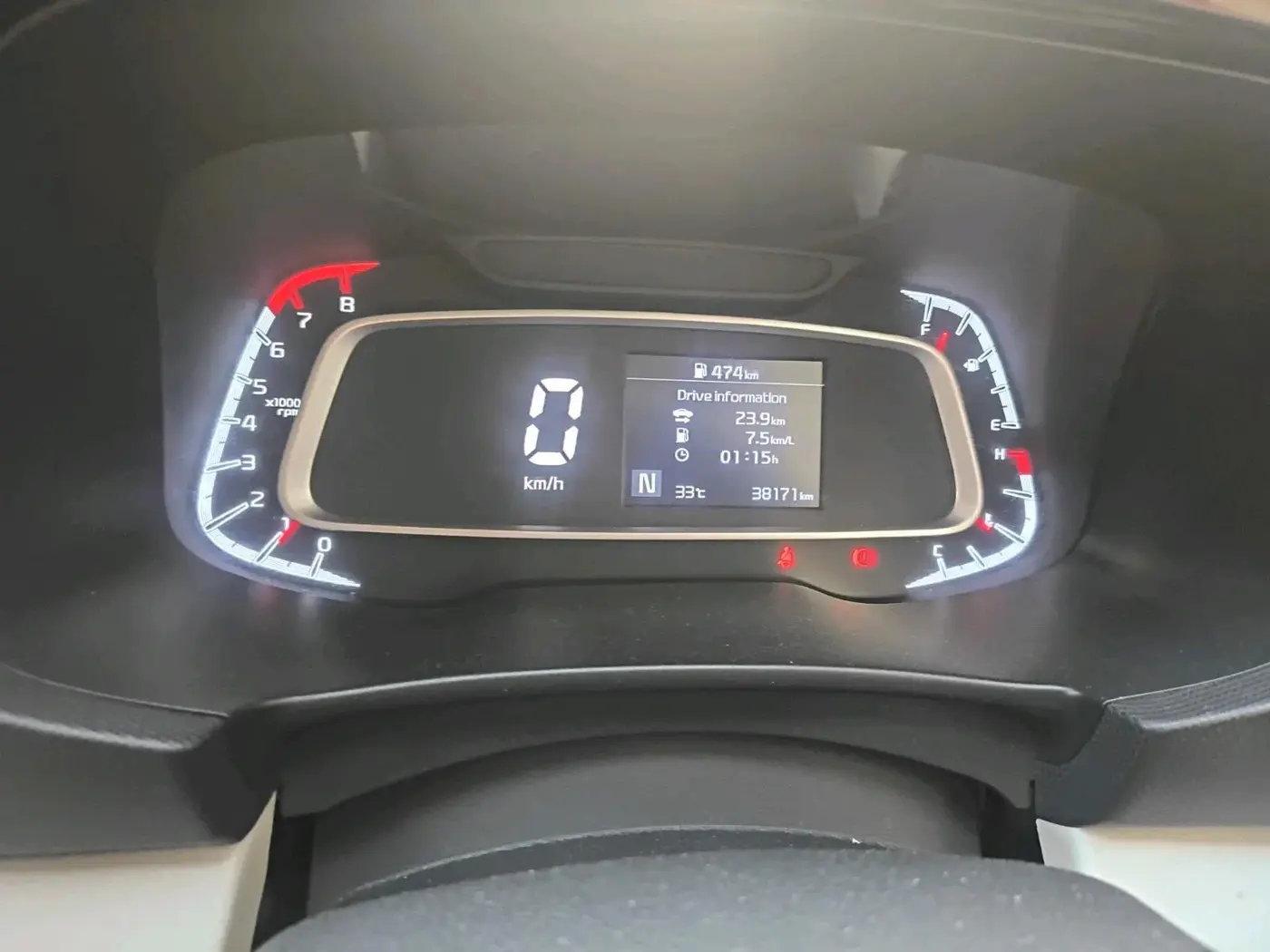 2021 KIA SONET HTX 1.0 IMT, Petrol, Manual, 38,171 km, interior