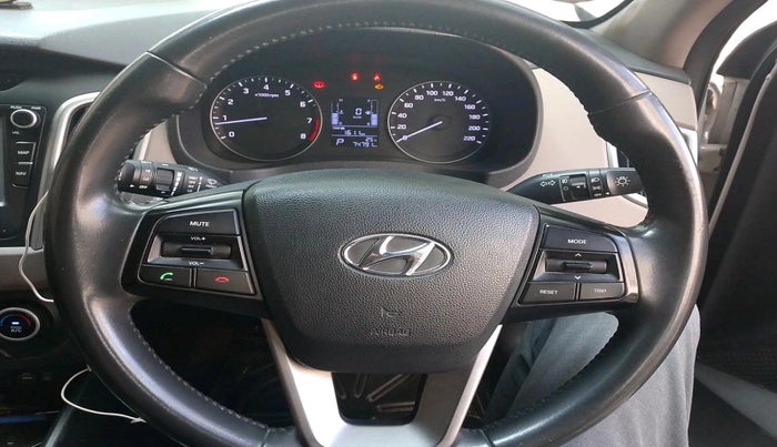 2017 Hyundai Creta SX PLUS AT 1.6 PETROL, Petrol, Automatic, 74,791 km, interior