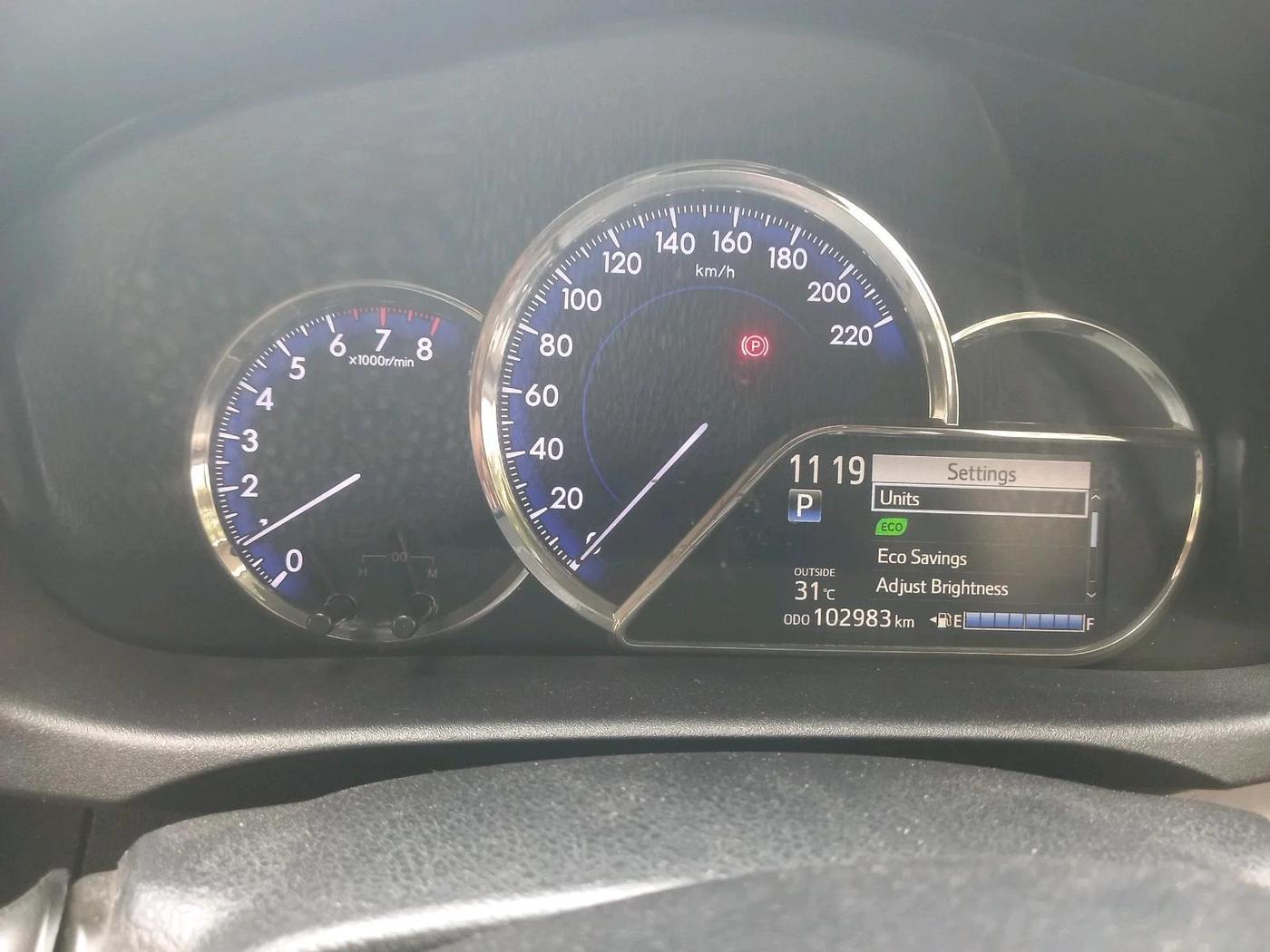 2018 Toyota YARIS G CVT, Petrol, Automatic, 1,02,983 km, interior