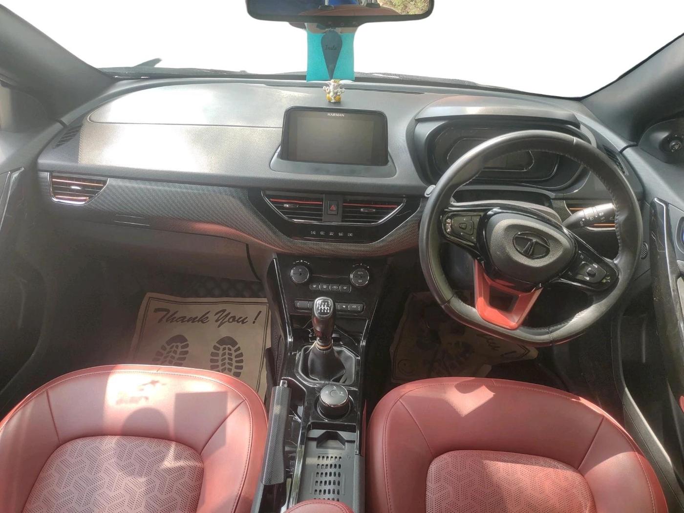 2023 Tata NEXON XZ PLUS LUX SUNROOF RED DARK PETROL, Petrol, Manual, 33,100 km, interior