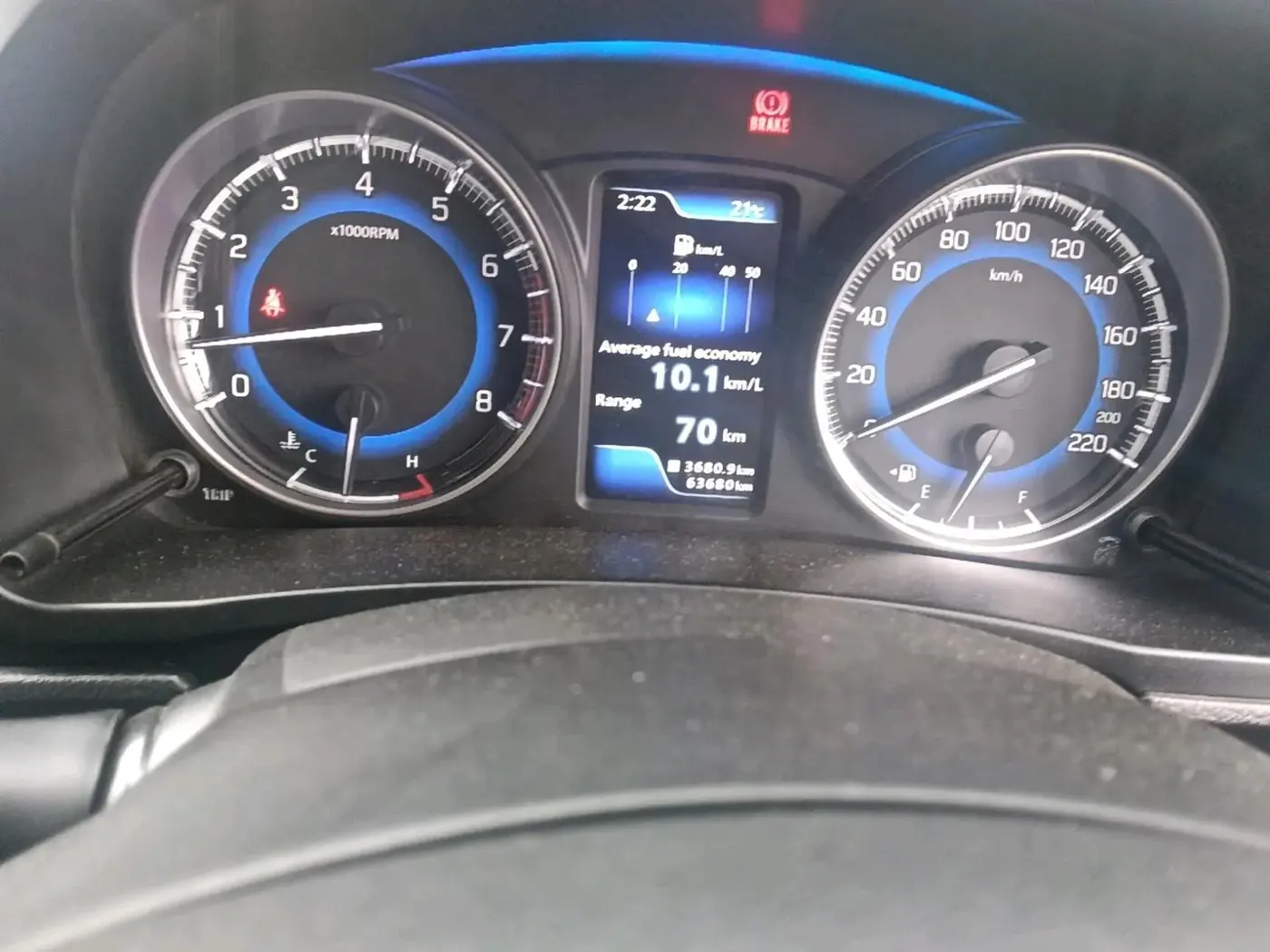 2021 Toyota Glanza G, Petrol, Manual, 63,680 km, interior