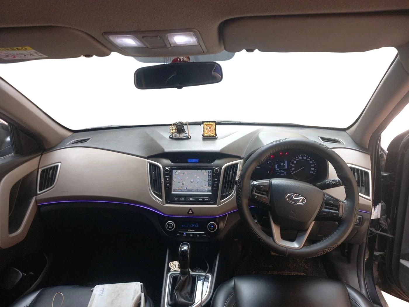 2017 Hyundai Creta SX PLUS AT 1.6 PETROL, Petrol, Automatic, 88,012 km, interior