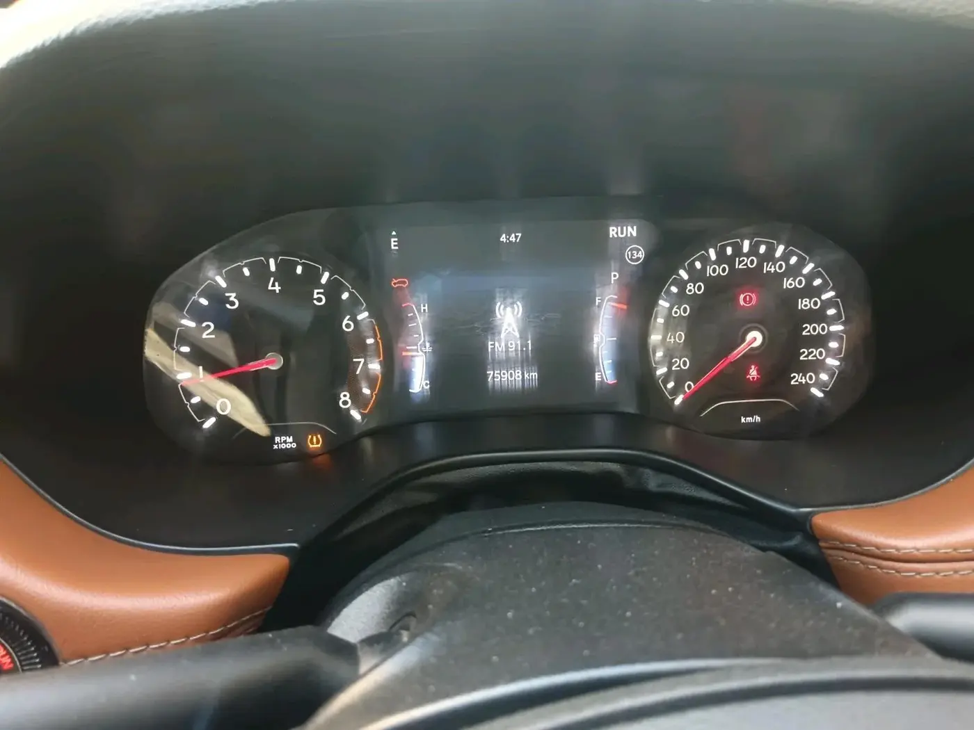 2022 Jeep Compass LIMITED (O) 1.4 PETROL DCT, Petrol, Automatic, 75,908 km, interior