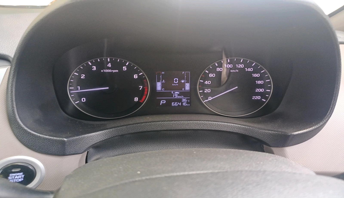 2017 Hyundai Creta SX PLUS AT 1.6 PETROL, Petrol, Automatic, 66,416 km, interior